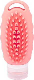 Tároló flakon utazáshoz, masszázskefével, 90 ml DEL