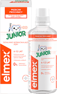 Płyn do płukania jamy ustnej przeciw próchnicy dla dzieci 6-12 lat Junior elmex