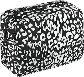 kosmetická taška Cheeta černá, velikost L nice cosmetics