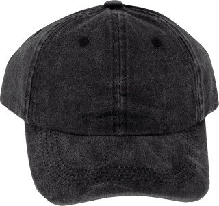 Schildkappe Schwarz in Jeans-Optik ACCESSOIRES