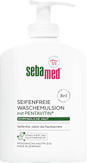 flüssige Waschemulsion, seifenfrei sebamed