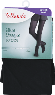 Pančuchové nohavice Ultra Opaque, S 38/40, čierna Bellinda