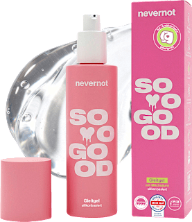 Gleitgel soo good mit Milchsäure, silikonbasiert  nevernot