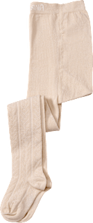 Strumpfhose mit Ajour-Struktur, beige, Gr. 134/140 ALANA