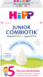 Produkt na bazie mleka dla przedszkolaka po 2,5. roku 5 Junior Combiotik HiPP