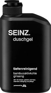 Duschgel tiefenreinigend Bambusaktivkohle & Ginseng 3in1  SEINZ.