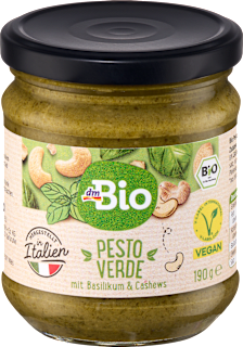 zelené pesto bazalka & kešu dmBio
