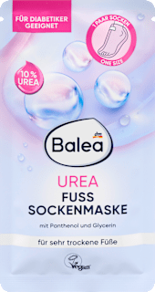 Maska za stopala z 10 % uree v obliki nogavic (1 par) Balea