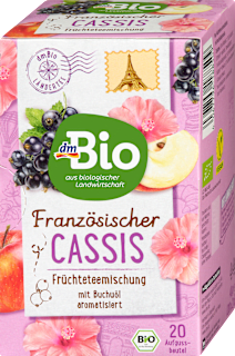 Francuska aromatizovana mešavina biljnog čaja Cassis dmBio