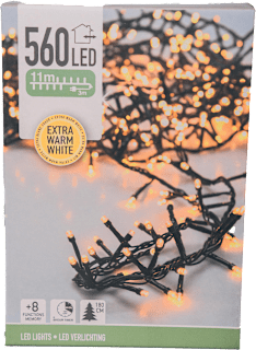 Micro-ghirlandă cu lumini albe cluster 560 LED KOOPMAN