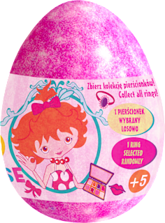 Musujące jajo do kąpieli z pierścionkiem, zapach lody arbuzowe Chlapu Chlap