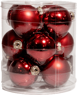 Set globuri roșii 60mm KOOPMAN