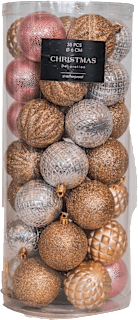 Set globuri asortate pentru Crăciun 6 cm KOOPMAN