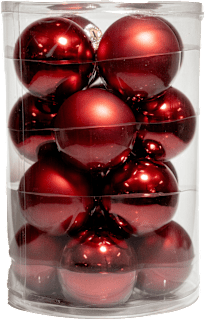 Set globuri roșii pentru Craciun 6 cm KOOPMAN