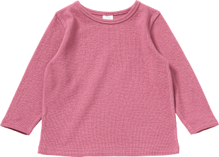 Langarmshirt mit Waffel-Struktur, rosa, Gr. 128 ALANA