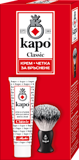 Комплект Крем за бръснене + четка каро