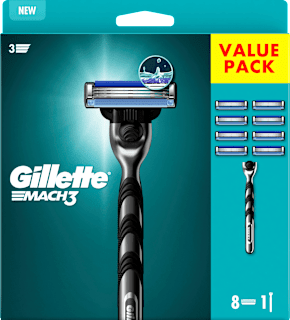 Rasierer, Mach3 Vorteilspack  Gillette