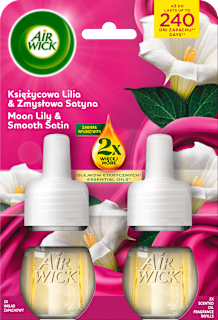 Пълнител за ароматизатор лунна лилия и сатен, (2x19 ml) AIR WICK