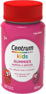 gummies s příchutí malina a jahoda Centrum kids