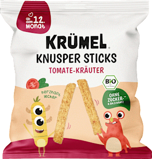 Knabbergebäck Knusper Sticks Tomate-Kräuter ab dem 12. Monat KRÜMEL