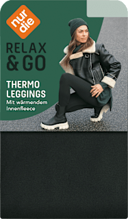Thermo-Leggings mit Innenfleece schwarz Gr. 36/38 nur die