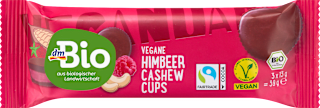 Vegane Himbeer-Cashew Cups dmBio