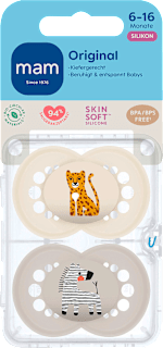 Schnuller Original Silikon, creme/nude, 6-16 Monate mam