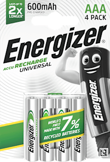 Akku Recharge Universal AAA 600 mAh Energizer