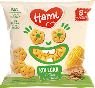 Bio čočkové křupky s kukuřicí Hami