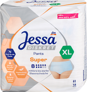 Hygienické inkontinenčné nohavičky Super veľ. XL Jessa DISKRET