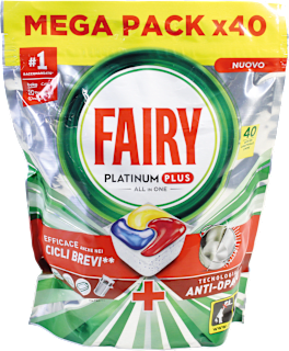 Caps per lavastoviglie Platinum Plus al limone  FAIRY