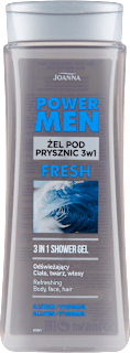 Żel pod prysznic 3 w 1 alantoina i hydromanil Fresh Power Men  JOANNA
