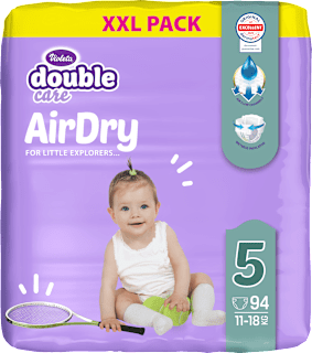 double care pelene AirDry XXL PACK, veličina 5 (11-18 kg) Violeta