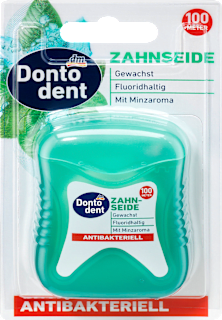 Filo interdentale antibatterico alla menta Dontodent