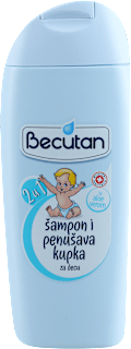 2u1 šampon i penušava kupka za decu Becutan