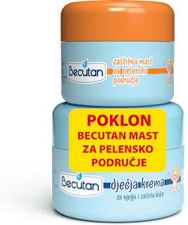 Dječja krema za njegu i zaštitu kože i zaštitna mast za pelensko područje Becutan