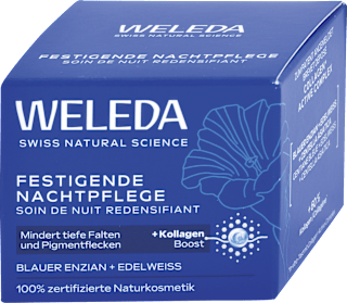 Prémiový liftingový nočný krém Anti-Age Collagen + Active Complex WELEDA