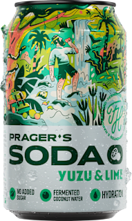 nápoj s příchutí yuzu a limetka PRAGER SODA