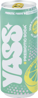 Prebiotická sóda Citrus Twister s príchuťou citrónu a limetky YASS