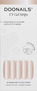 UV Nagelfolien Gold Cat Eye Doonails