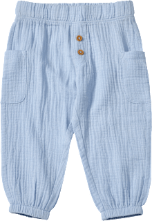 Hose aus Musselin, blau, Gr. 80 ALANA