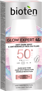 Флуид за лице Glow expert 4D, SPF 50+ bioten