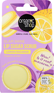 Ajakradír, citromos macaron organic shop