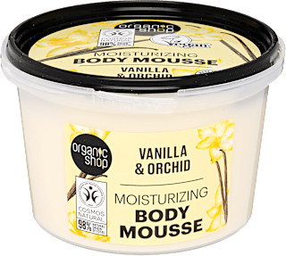 Hidratáló testápoló mousse vaníliával és orchideával organic shop