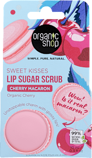 Ajakradír, cseresznyés macaron organic shop