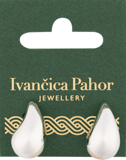 Naušnice od nehrđajućeg čelika – kapljica, srebrne Ivančica Pahor