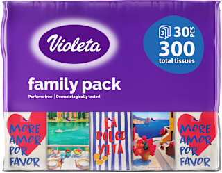 Papirne maramice Family pack Violeta
