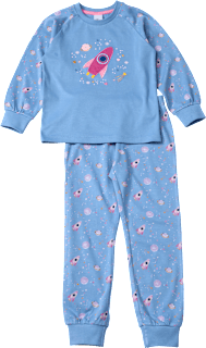 Schlafanzug mit Weltraum-Muster, blau & rosa, Gr. 134/140 ALANA