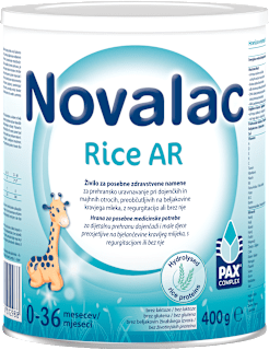 Živilo za posebne prehranske namene Rice AR, 0-36 m Novalac