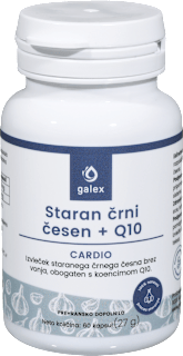 Prehransko dopolnilo Staran črni česen + Q10 galex
